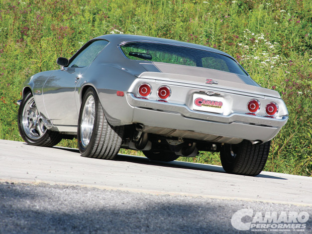 Обои картинки фото 1973, chevy, camaro, автомобили