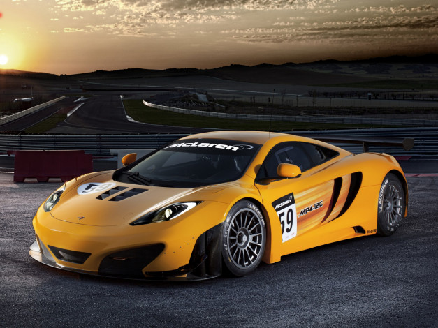 Обои картинки фото mclaren, mp4, 12c, gt3, автомобили