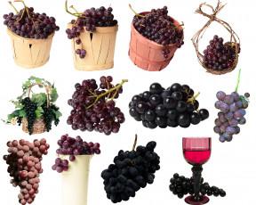Картинка еда виноград корзинки