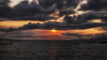 Картинка природа восходы закаты тучи море