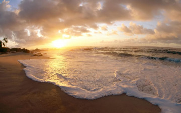 Картинка beautiful beach природа восходы закаты тропики пляж волны океан