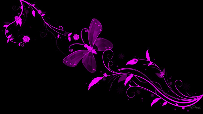 Обои картинки фото векторная графика, цветы, бабочка