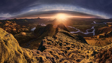 Картинка природа восходы закаты утро горы