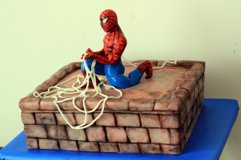 Картинка еда торты человек паук торт киногерой