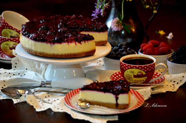 Обои картинки фото еда, пироги, вкусно, сладость, ягоды, пирог