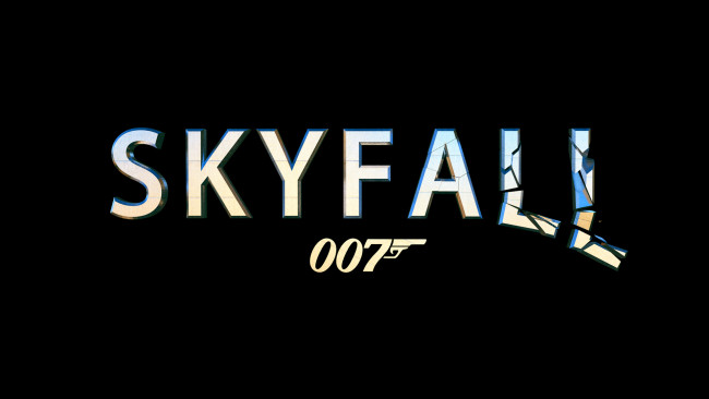 Обои картинки фото кино фильмы, 007,  skyfall, осколки, надпись