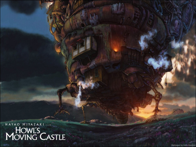 Обои картинки фото аниме, howl`s, moving, castle