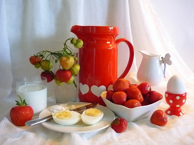 Обои картинки фото innakorobova, летний, завтрак, еда, натюрморт