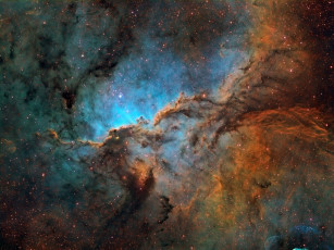 Картинка ngc6188 космос галактики туманности