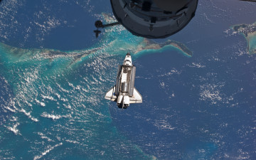 Картинка космос космические корабли станции nasa atlantis last flight space shuttle