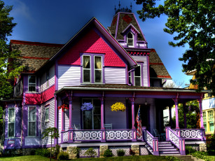 Картинка мichigan victorian house города здания дома