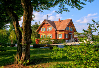 Картинка германия лаупхайм города здания дома дом сад