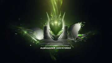 Картинка компьютеры alienware фон логотип