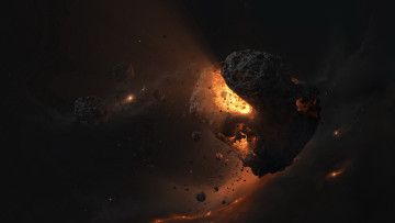 Картинка космос арт планета взрыв