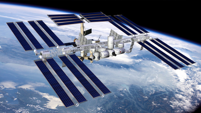 Обои картинки фото космос, космические, корабли, станции, космическая, станция