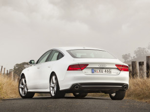 Картинка автомобили audi светлый quattro 2013г a7 s-line biturbo au-spec 3-0 tdi sportback