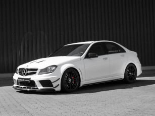 Картинка автомобили mercedes-benz светлый 2014г w204 amg c63 mcchip-dkr