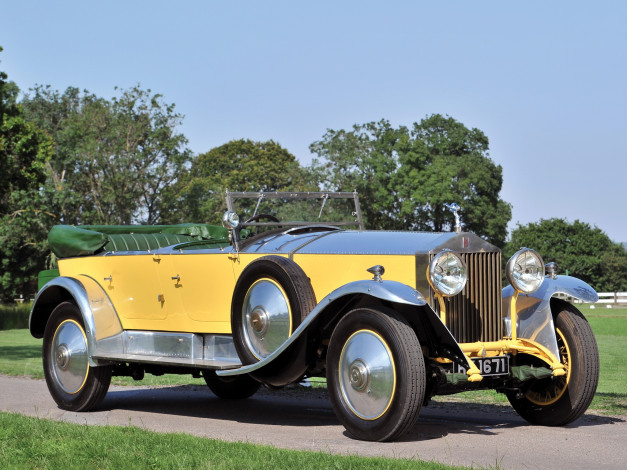 Обои картинки фото автомобили, классика, 1929г, barker, tourer, phantom, i, rolls-royce