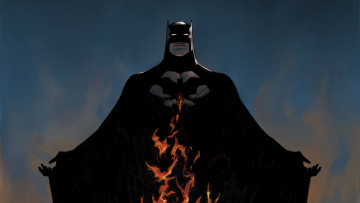 Картинка рисованное комиксы batman фон