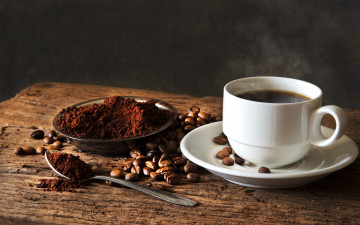 Картинка еда кофе +кофейные+зёрна cup beans coffee