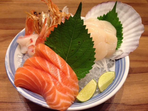 Обои картинки фото еда, рыбные блюда,  с морепродуктами, моллюски, креветки, рыба