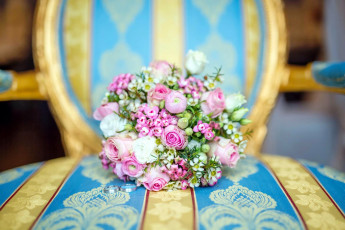 Картинка цветы букеты +композиции розовый букет свадебный
