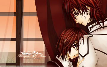 обоя аниме, vampire knight, пара