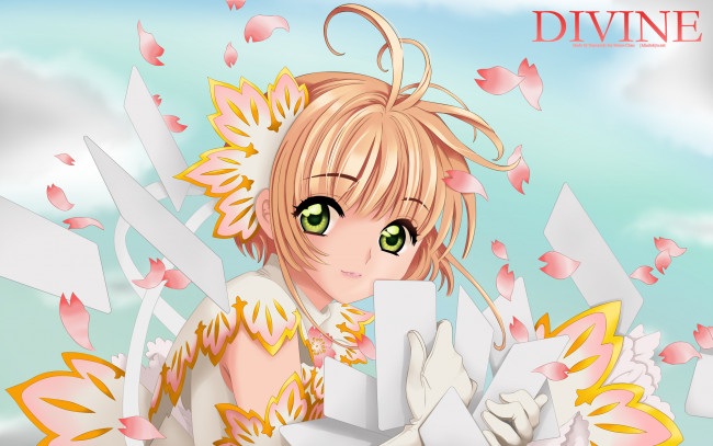 Обои картинки фото аниме, card captor sakura, девочка