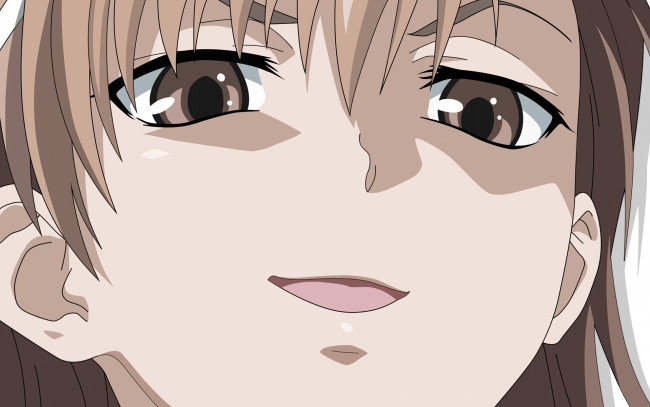Обои картинки фото аниме, to aru kagaku no railgun, девушка, взгляд, фон