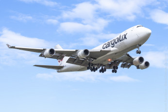 обоя boeing 747-4evf, авиация, грузовые самолёты, карго