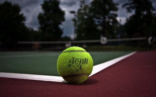 Обои картинки фото спорт, теннис, корт, мяч