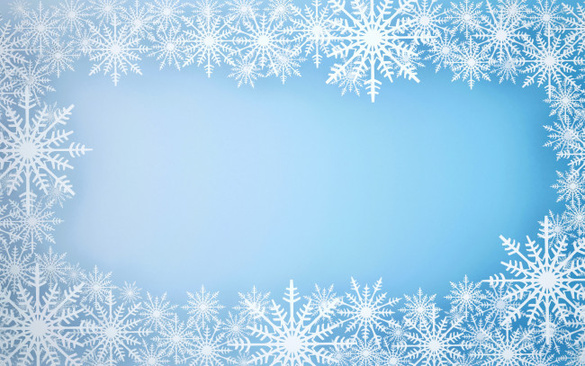 Обои картинки фото векторная графика, другое , other, снежинки, фон, голубой