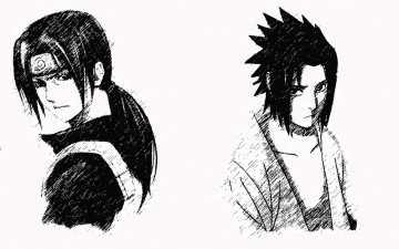 Картинка аниме naruto uchiha itachi sasuke shinobi