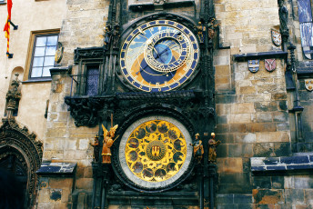 Картинка разное Часы часовые механизмы часы города прага чехия здания