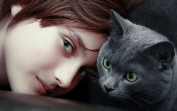 Картинка -Unsort+Лица+Портреты девушки unsort лица портреты взгляд кот кошка