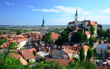 Картинка mikulov Чехия города панорамы панорама