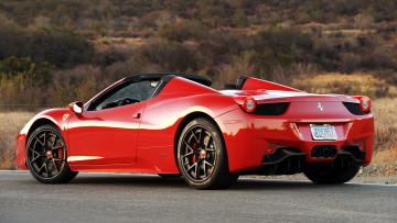 Картинка ferrari 458 italia автомобили италия спортивные гоночные s p a