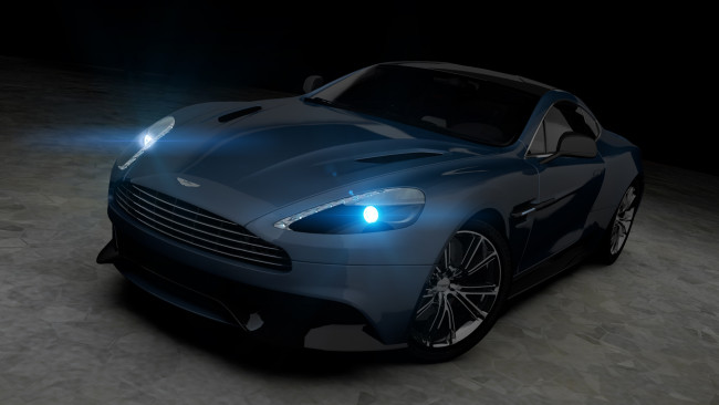 Обои картинки фото автомобили, 3д, aston, martin