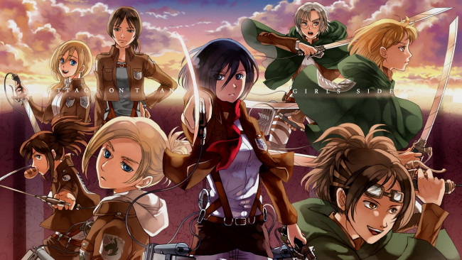 Shingeki no Kyojin  Анимационные зарисовки, Гики, Персонажи аниме