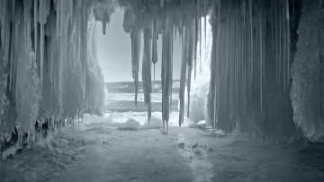 Картинка природа побережье лед