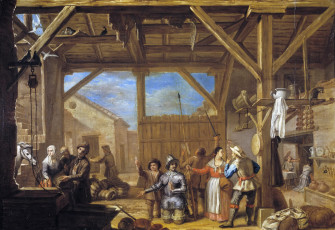 Картинка рисованное живопись посвящение дон кихота в рыцари валеро ириарте жанровая картина
