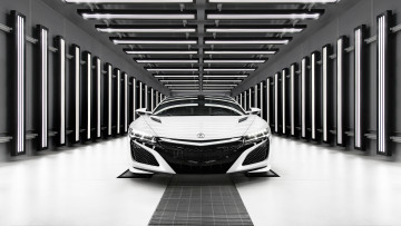 обоя 2019 acura nsx, автомобили, acura, белый, суперкар, 2019, nsx, front, view