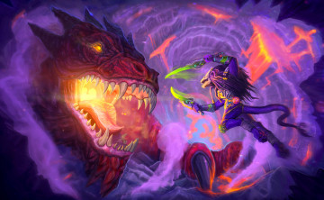 Картинка фэнтези драконы дракон существо фон оружие бой