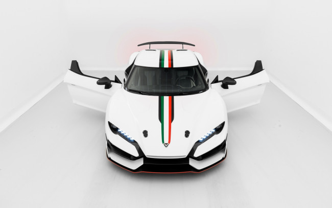 Обои картинки фото 2018 italdesign zerouno, автомобили, italdesign, спортивный, автомобиль, 2018, zerouno, вид, спереди, белый, суперкар