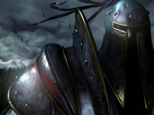 обоя видео игры, warcraft iii,  reign of chaos, воин, броня, доспехи, шлем