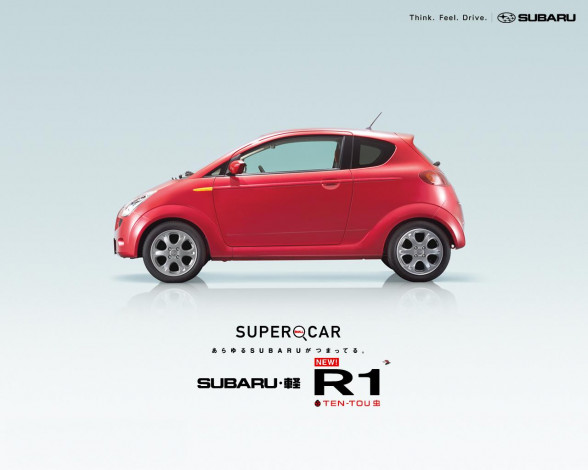 Обои картинки фото subaru, r1, автомобили