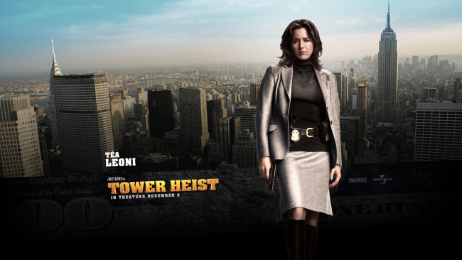 Обои картинки фото tower, heist, кино, фильмы, город
