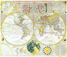 обоя разное, глобусы, карты, карта, полушария, старинный