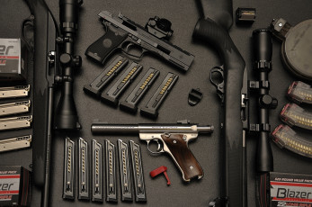 Картинка оружие пистолеты магазины винтовки прицелы