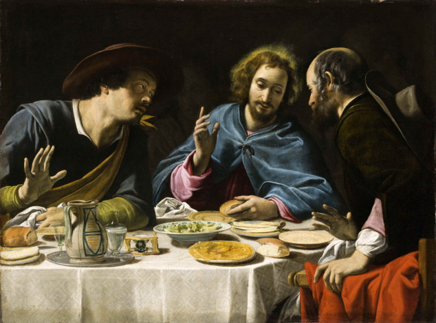 Обои картинки фото рисованные, filippo, tarchiani, the, supper, at, emmaus